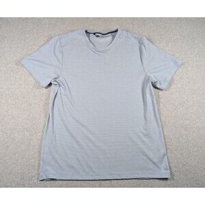 VRST Men Shirt Large Performance‎ Crewneck Short Sleeve Stretch Casual